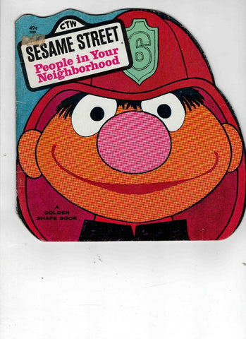 VINTAGE 1978 Golden Books Sesame Street People in Your Neighborhood Ernie