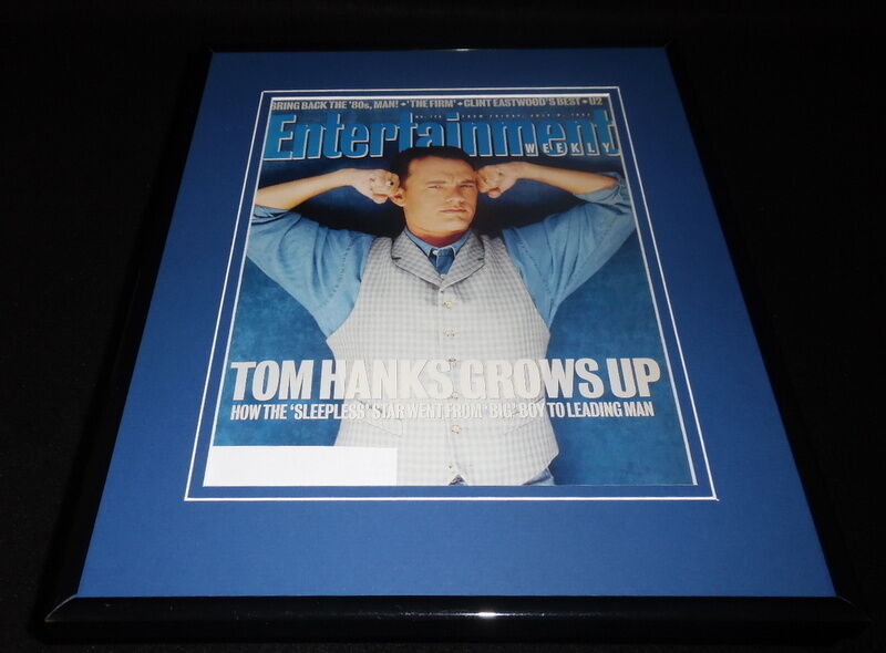 Tom Hanks Framed ORIGINAL 1993 Entertainment Weekly Cover Sleepless in Seattle