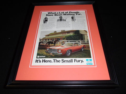 1974 Chrysler Fury Framed 11x14 ORIGINAL Vintage Advertisement