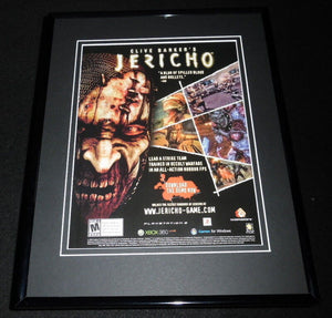 Clive Barker Jericho 2007 XBox Framed 11x14 ORIGINAL Advertisement