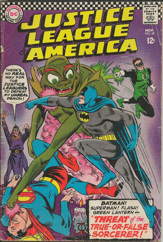 Justice League of America #49 ORIGINAL Vintage 1966 DC Comics Batman