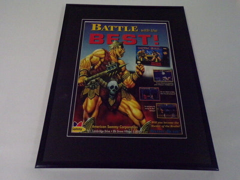 Battle Blaze 1993 SNES 11x14 Framed ORIGINAL Vintage Advertisement