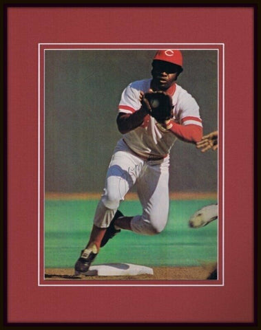 Joe Morgan Signed Framed 11x14 Photo Display Reds