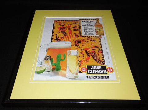 1995 Jose Cuervo Primo Tequila Framed 11x14 ORIGINAL Vintage Advertisement