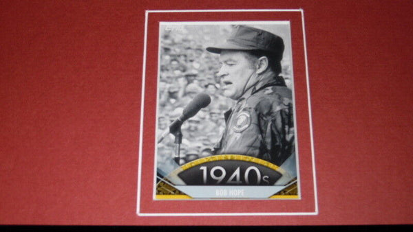 Bob Hope Framed 11x14 ORIGINAL Topps Card & Photo Display