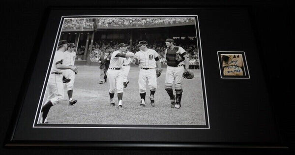 Denny McLain Signed Framed 12x18 Photo Display Tigers 31-6 1968 Inscription B