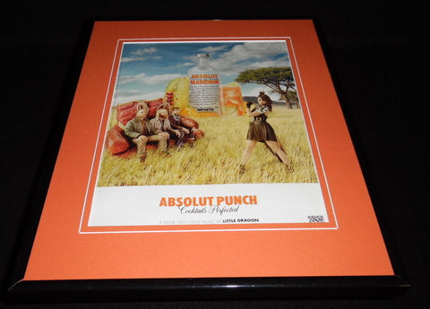 2012 Absolut Punch Mandarin Vodka Framed 11x14 ORIGINAL Advertisement