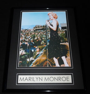 Marilyn Monroe with USO Framed 11x14 Photo Display 