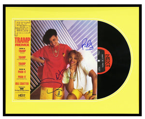 Salt & Pepa Group Signed Framed 1987 Tramp Remix Record Album Display