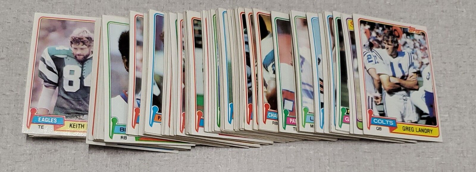 1981 Topps Football Starter Set Lot 191/528 36% Complete