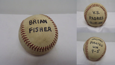 ORIGINAL Vintage July 19 1988 Game Used NL Baseball Hit by Brian Fisher Pirates