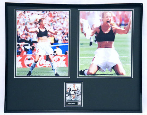 Brandi Chastain Signed Framed 16x20 Photo Set 1999 World Cup Goal Team USA