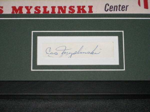 Cas Myslinski Signed Framed 11x14 Photo Display JSA Pitt 