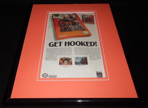 Hook 1992 NES Nintendo 11x14 Framed ORIGINAL Vintage Advertisement