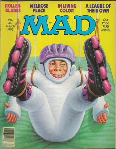 ORIGINAL Vintage Mar 1993 Mad Magazine #317 Melrose Place In Living Color