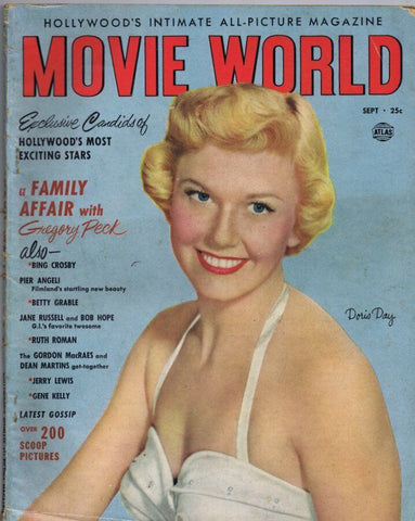 ORIGINAL Vintage September 1962 Movie World Magazine Doris Day Betty Grable