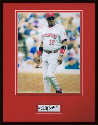 Dusty Baker Signed Framed 11x14 Photo Display Reds