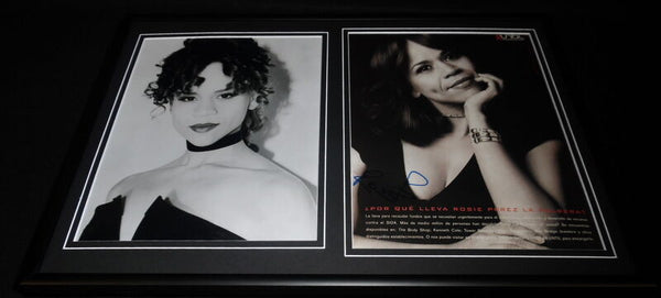 Rosie Perez Signed Framed 12x18 Photo Display JSA White Men Can't Jump