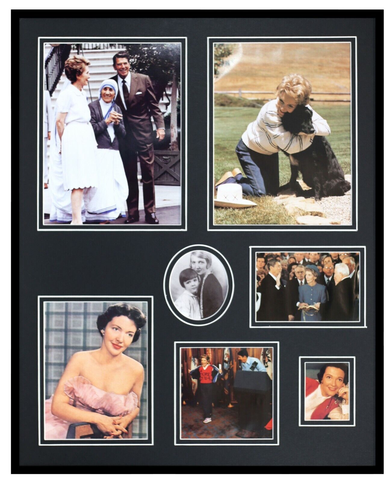 First Lady Nancy Reagan & Ronald Reagan Framed 16x20 Photo Collage 