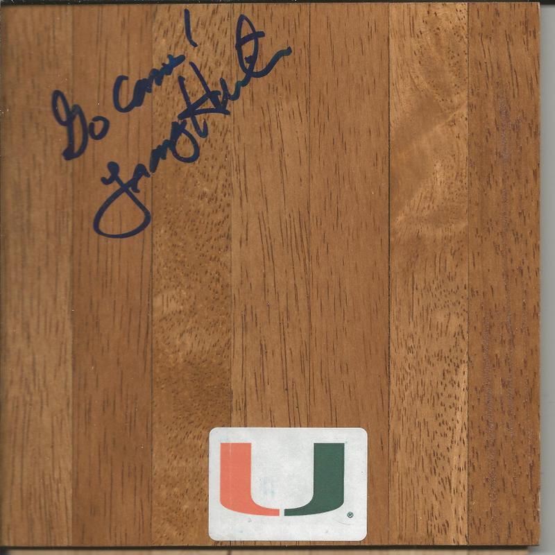 Frank Haith Signed Floorboard Miami Tulane Missouri