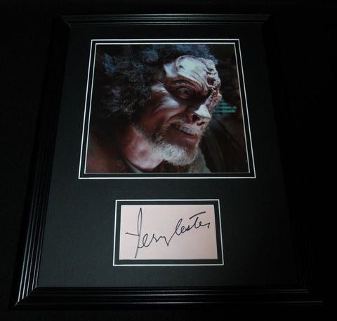 Terry Lester Signed Framed 11x14 Photo Display JSA Star Trek