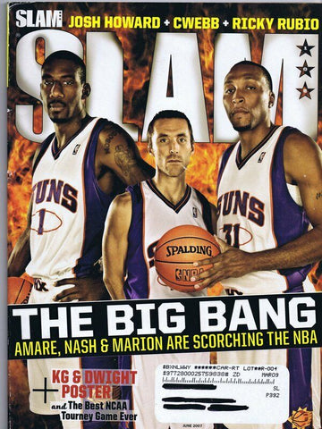 ORIGINAL Vintage June 2007 Slam Magazine Suns Steve Nash Amare Stoudemire