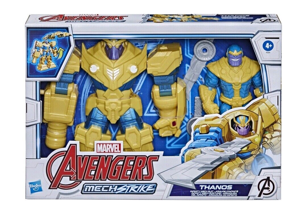 NEW SEALED 2021 Marvel Avengers Thanos Mech Strike Action Figure Set