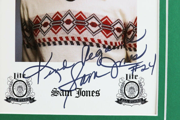 Sam Jones Signed Framed 16x20 Photo Poster Display Boston Celtics