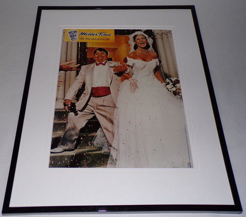 1998 Miller Time Beer / Wedding Framed 11x14 ORIGINAL Vintage Advertisement