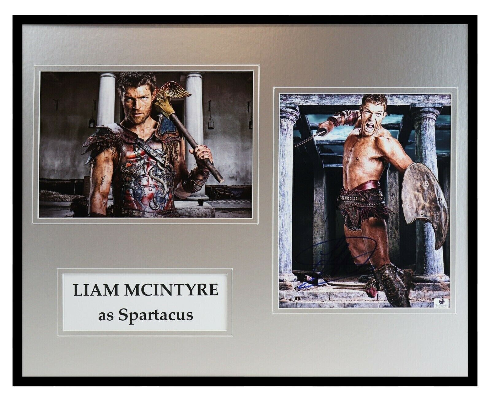 Liam McIntyre Signed Framed 16x20 Photo Set Spartacus