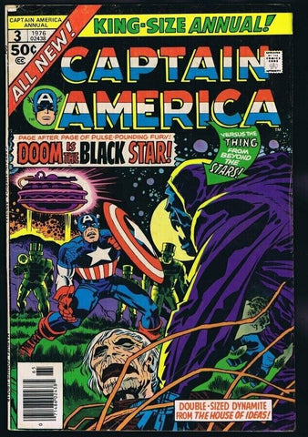 Captain America Annual #3 ORIGINAL Vintage 1976 Marvel Comics 