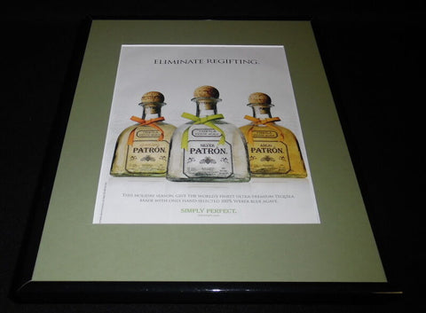 2010 Patron Silver Tequila Framed 11x14 ORIGINAL Vintage Advertisement