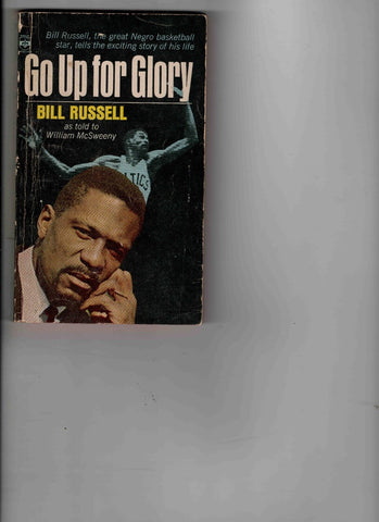 VINTAGE 1966 Bill Russell Go Up For Glory Paperback Book Celtics