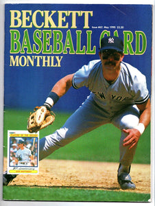 VINTAGE May 1990 Beckett Baseball Card Magazine #62 Don Mattingly