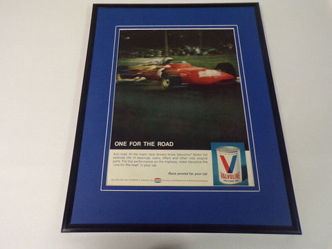 1969 Valvoline Motor Oil Framed 11x14 ORIGINAL Vintage Advertisement 