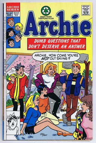 Archie #397 ORIGINAL Vintage 1992 Archie Comics GGA Good Girl Art