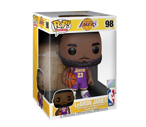 NEW SEALED Funko Pop Figure 10 Inch Lebron James Purple 98 Lakers 