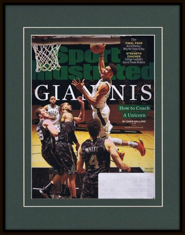 Giannis Antetokounmpo Framed 11x14 ORIGINAL 2019 Sports Ilustrated Cover Bucks