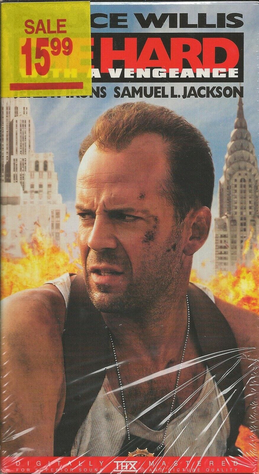 Die Hard With a Vengeance VINTAGE VHS Cassette Bruce Williams Samuel L Jackson