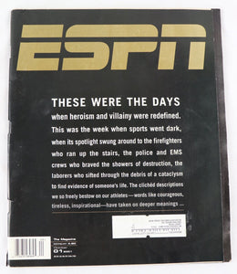 Oct 1 2001 ESPN Magazine 9/11/01 Issue