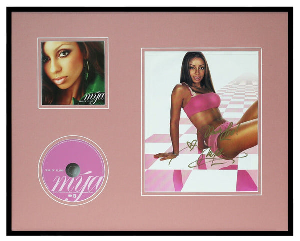 Mya Signed Framed 16x20 Photo & Fear of Flying CD Display