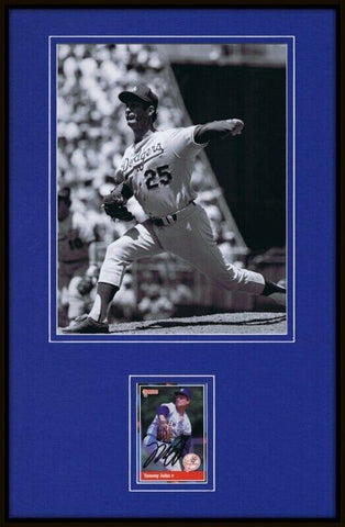 Tommy John Signed Framed 11x17 Photo Display NY Yankees 