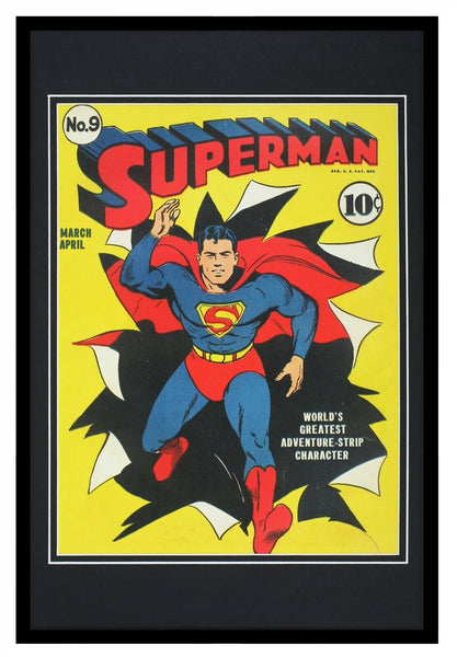 Superman #9 DC Comics Framed 12x18 Official Repro Cover Display