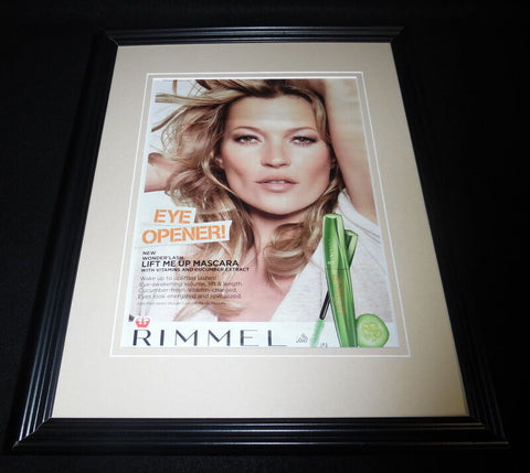 Kate Moss 2015 Rimmel Mascara 11x14 Framed ORIGINAL Advertisement B