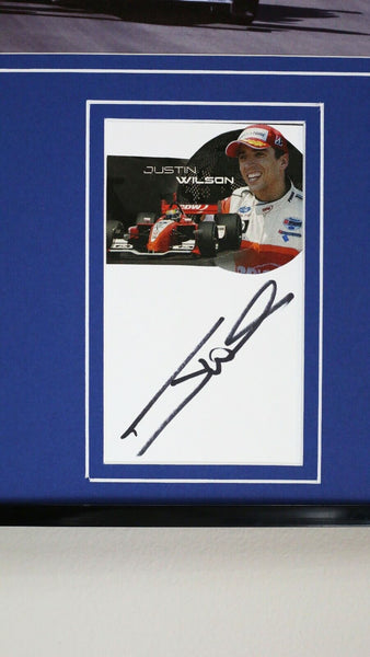 Justin Wilson Signed Framed 16x20 Photo Set JSA 