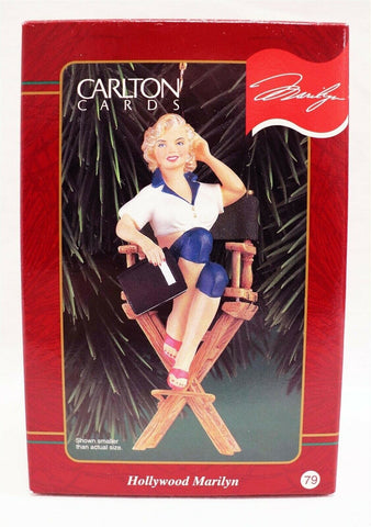 VINTAGE 1999 Carlton Christmas Ornament Marilyn Monroe Hollywood