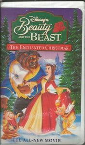 Beauty and the Beast Enchanted Christmas VINTAGE VHS Cassette 