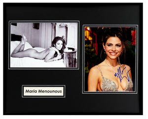 Maria Menounos Signed Framed 16x20 Photo Set DWTS Extra