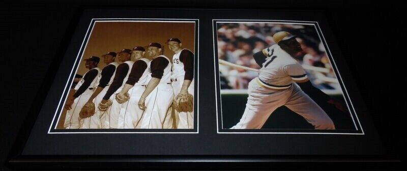 Roberto Clemente Framed 12x18 Photo Set Pirates w/ teammates