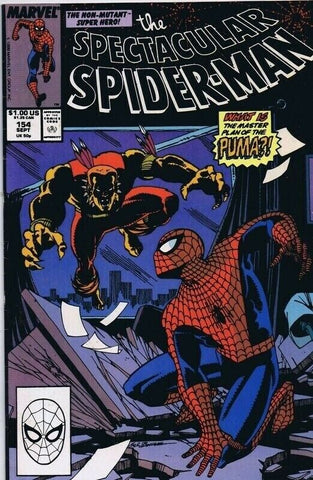 Spectacular Spiderman #154 ORIGINAL Vintage 1989 Marvel Comics 